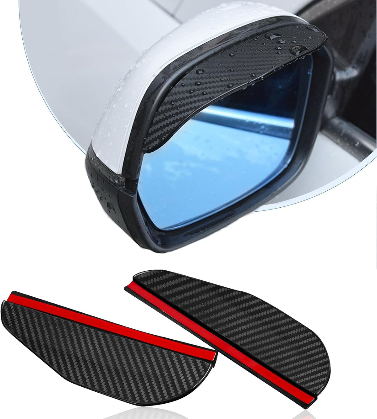 Carbon Fibre Rearview Mirror Rain Cover